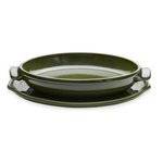 Maxi Moule tatin duo et plat de service olive Emile Henry